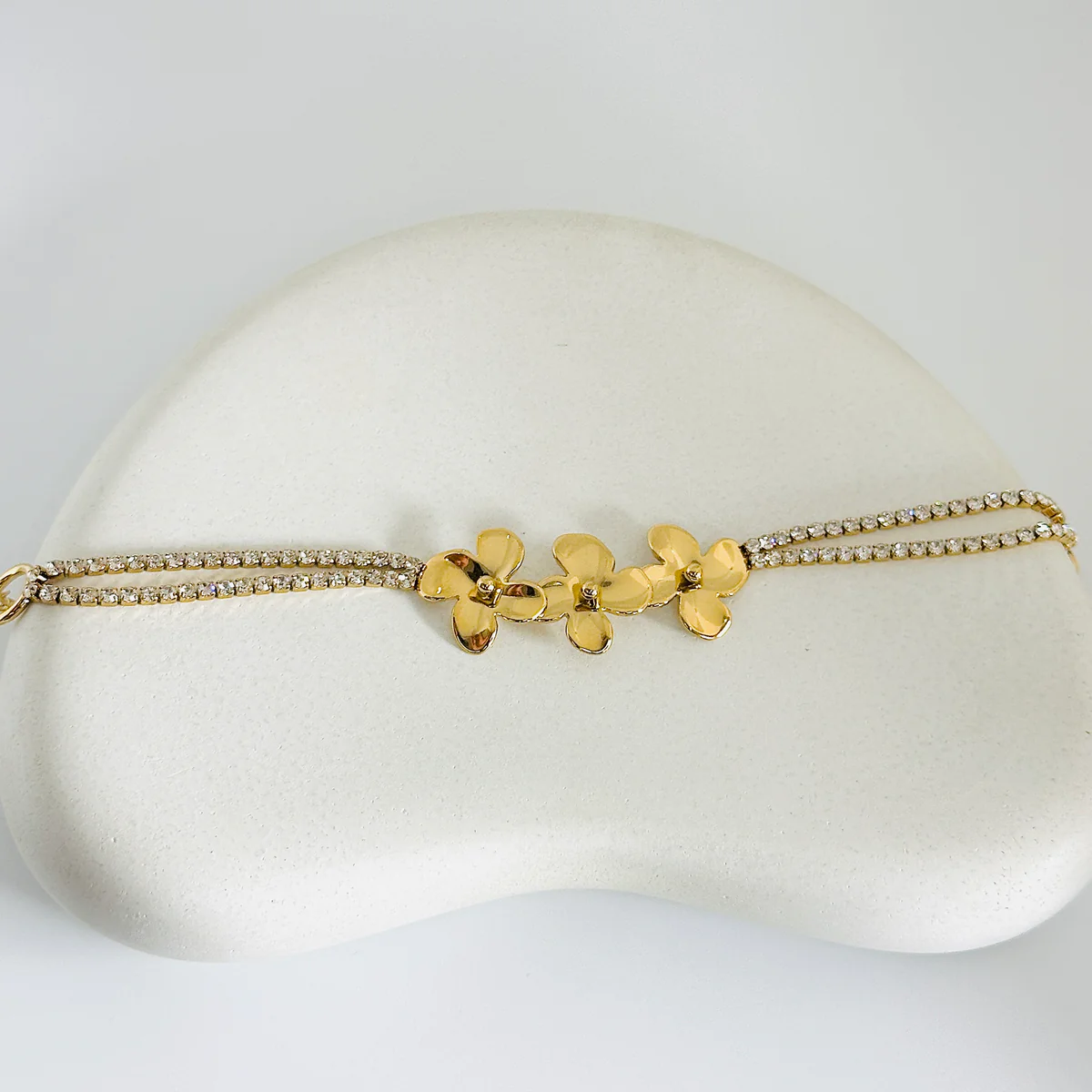 Julia Tennis Gold Bracelet