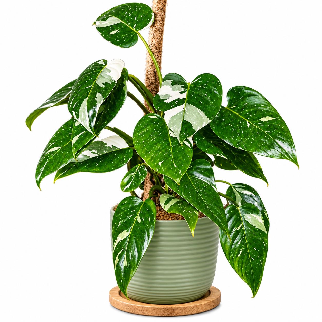 Philodendron White Princess -3  plants combo --(Healthy Live Plant in Jiffy Bag)