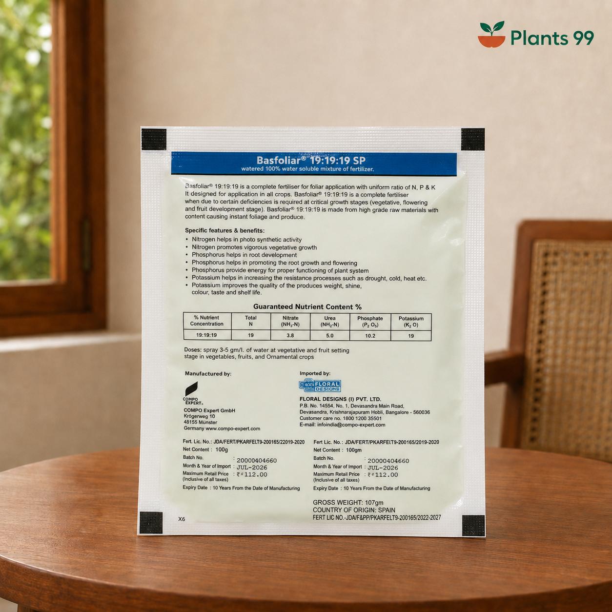 Basfoliar® 19-19-19 SP Water-Soluble Plant Food